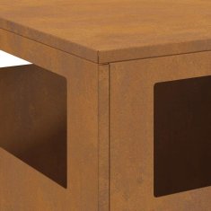 Vidaxl Ognjišče 50x50x100 cm iz vremensko odporne jeklene zlitine