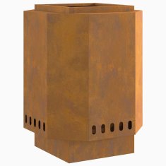 Vidaxl Brezdimni ogenj 38x38x51 cm Obdelana jeklena
