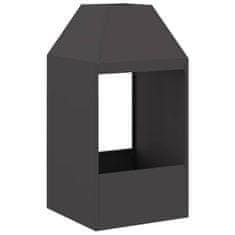 Vidaxl Ogenj Črna 50 x 50 x 100 cm Jeklo