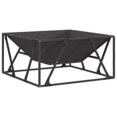 Vidaxl Ogenj Črna 80 x 80 x 40 cm Mnogi jeklo