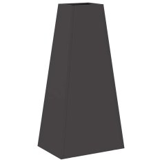 Vidaxl Ognjišče Črna 50x35x100 cm Jeklo