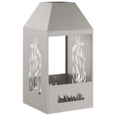 Vidaxl Ogenj Rjava 50 x 50 x 100 cm Jeklo