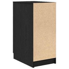 Vidaxl Omarica za pisalno mizo Črni hrast 33 x 50 x 75 cm