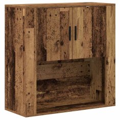 Vidaxl Omarica na steni Star les 80 x 33 x 80 cm Konstruiran les