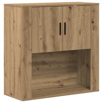 Vidaxl Omarica na steni artisan hrast 80 x 33 x 80 cm Konstruiran les