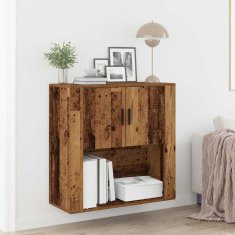 Vidaxl Omarica na steni Star les 80 x 33 x 80 cm Konstruiran les