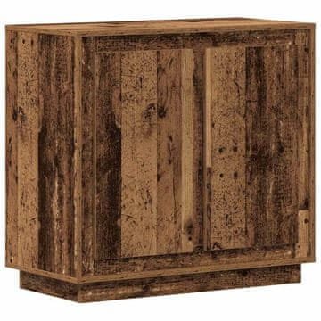 Vidaxl Strani šal Star les 80 x 40 x 75 cm Konstruiran les