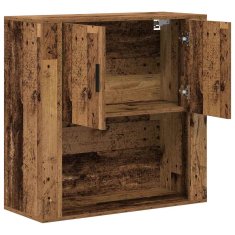 Vidaxl Omarica na steni Star les 80 x 33 x 80 cm Konstruiran les