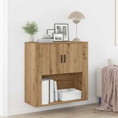 Vidaxl Omarica na steni artisan hrast 80 x 33 x 80 cm Konstruiran les