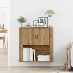Vidaxl Omarica na steni artisan hrast 80 x 33 x 80 cm Konstruiran les