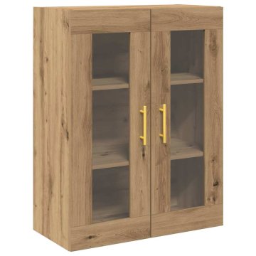 Vidaxl Omarica na steni Umetni hrast 69,5 x 34 x 90 cm Konstruiran les