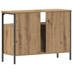 Vidaxl Omarica za kopalniški umivalnik artisan hrast 80 x 30 x 60 cm