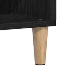 Vidaxl Strani šal Črni hrast 103.5 x 35 x 70 cm Konstruiran les
