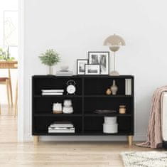 Vidaxl Strani šal Črni hrast 103.5 x 35 x 70 cm Konstruiran les