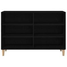 Vidaxl Strani šal Črni hrast 103.5 x 35 x 70 cm Konstruiran les