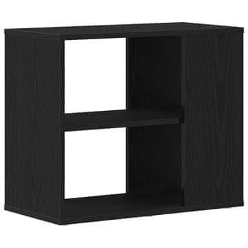 Vidaxl Strani šal Črna Orehovina 60 x 30 x 50 cm Konstruiran les