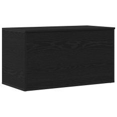 Vidaxl Črno Orehova Shranjevalna Škatla 84x42x46 cm iz Inženirskega Lesa