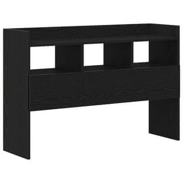 Vidaxl Strani šal Črna Orehovina 105 x 30 x 70 cm Konstruiran les