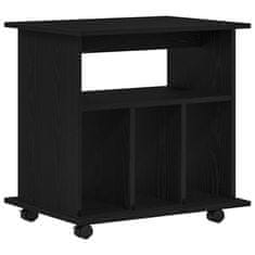 Vidaxl Gležnji kabinet Črni hrast 60 x 45 x 55 cm Konstruiran les