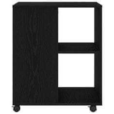 Vidaxl Shranjevalna omara Črni hrast 60 x 53 x 72.5 cm Konstruiran les