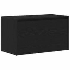 Vidaxl klop s predalom Črna 80 x 40 x 45 cm Konstruiran les