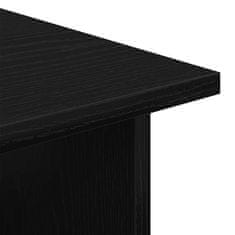 Vidaxl Gležnji kabinet Črni hrast 60 x 45 x 55 cm Konstruiran les