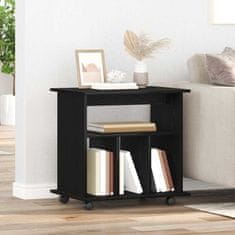 Vidaxl Gležnji kabinet Črni hrast 60 x 45 x 55 cm Konstruiran les