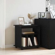 Vidaxl Gležnji kabinet Črni hrast 60 x 45 x 55 cm Konstruiran les