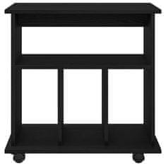 Vidaxl Gležnji kabinet Črni hrast 60 x 45 x 55 cm Konstruiran les