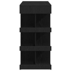 Vidaxl Barska miza Črni hrast 100 x 48 x 101.5 cm Konstruiran les