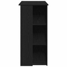 Vidaxl Barska miza Črni hrast 102 x 50 x 103.5 cm Konstruiran les