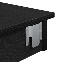 Vidaxl Stenska Bar miza Črni hrast 102 x 55 x 103.5 cm Konstruiran les