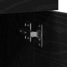 Vidaxl Kabinet za datoteke Črni hrast 45 x 38 x 54 cm Konstruiran les