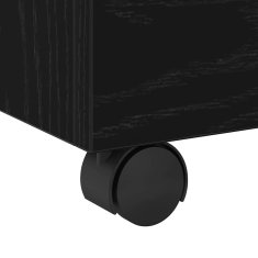 Vidaxl Kabinet za datoteke Črni hrast 45 x 38 x 54 cm Konstruiran les