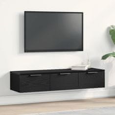 Vidaxl Omarica na steni Črni hrast 102 x 30 x 20 cm Konstruiran les