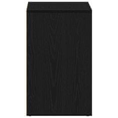 Vidaxl Črn hrastov kozmetični kabinet - 80x40x65 cm