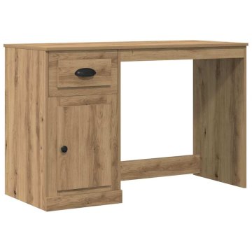 Vidaxl Miza Umetni hrast 50 x 115 x 75 cm Inženirski les