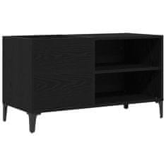 Vidaxl Kabinet za zapise Črna Hrast 84,5x38x48 cm Inženirski les
