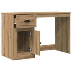 Vidaxl Miza s predalom artisan hrast 50 x 115 x 75 cm Konstruiran les