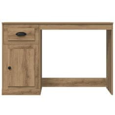 Vidaxl Miza s predalom artisan hrast 50 x 115 x 75 cm Konstruiran les
