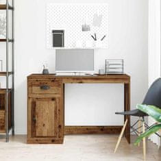 Vidaxl Miza s predalom Star les 50 x 115 x 75 cm Konstruiran les