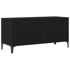 Vidaxl kabinet za plošče iz črnega hrasta - 100x38x48 cm iz inženirskega lesa