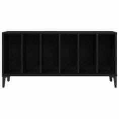 Vidaxl kabinet za plošče iz črnega hrasta - 100x38x48 cm iz inženirskega lesa