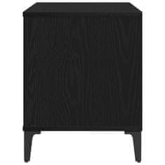Vidaxl kabinet za plošče iz črnega hrasta - 100x38x48 cm iz inženirskega lesa