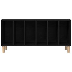 Vidaxl Regal za ploče Črna Oreh 100x38x48 cm Inženirski les