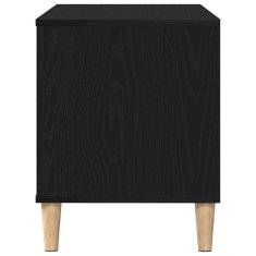 Vidaxl Regal za ploče Črna Oreh 100x38x48 cm Inženirski les