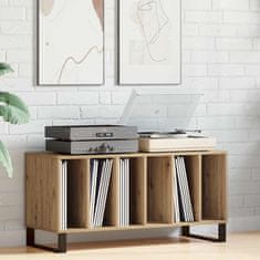 Vidaxl Omara za plošče artisan hrast 100 x 38 x 48 cm Konstruiran les