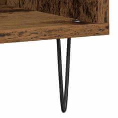 Vidaxl Omara za plošče artisan hrast 100 x 38 x 48 cm Konstruiran les
