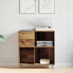 Vidaxl Omara za plošče artisan hrast 85 x 38 x 89 cm Konstruiran les