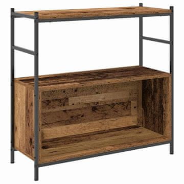 Vidaxl Knjižna polica Dimljeni oreh 80 x 30 x 78,5 cm Konstruiran les